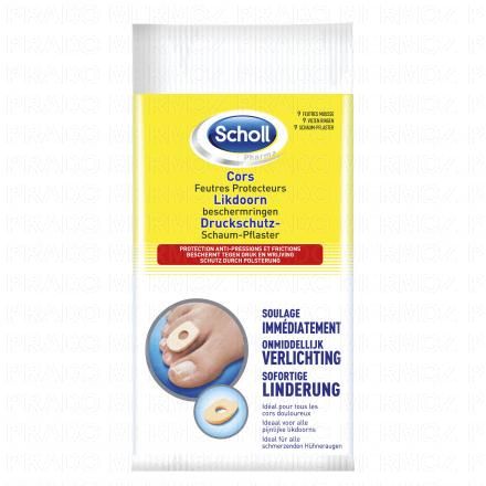 DR. SCHOLL'S Feutres ronds pour cors proéminents lot de 9