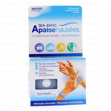 SEA-BAND Bracelet anti-nausées adultes boite de 2