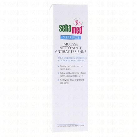 SEBAMED Clear Face Mousse Nettoyante Antibact&eacute;rienne 150ml