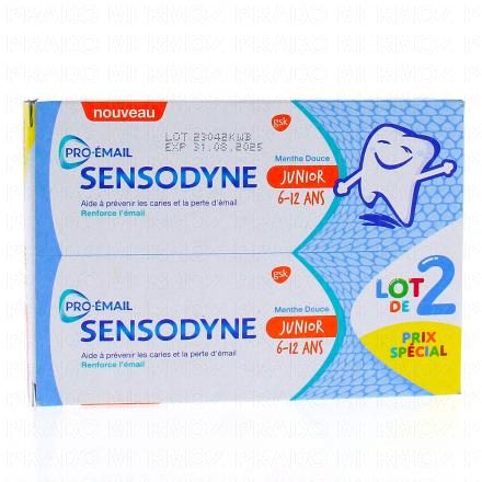 SENSODYNE Dentifrice Pro &eacute;mail Junior 6-12 ans (lot de 2)