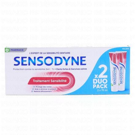 SENSODYNE Dentifrice traitement sensibilit&eacute; (bo&icirc;te de 2 tubes 75ml)