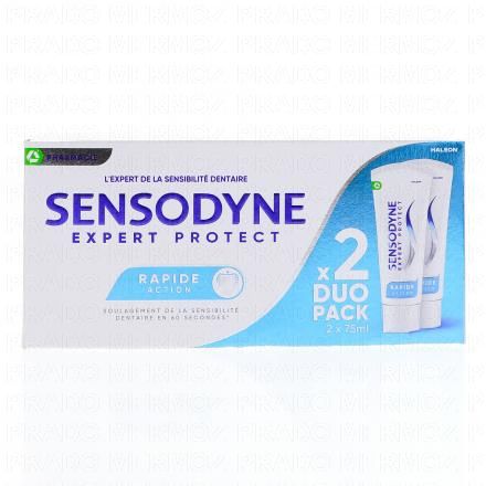 SENSODYNE Rapide et protection longue dur&eacute;e (lot de 2 x 75ml)