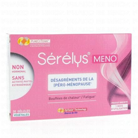 SERELYS Meno d&eacute;sagr&eacute;ment de la (p&eacute;ri)-m&eacute;nopause (bo&icirc;te de 30 g&eacute;lules)