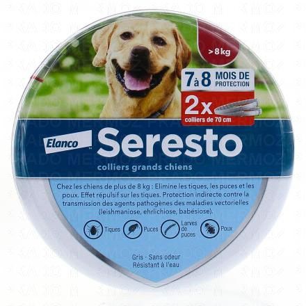 SERESTO Colliers grands chiens collier de 70 cm (x2)