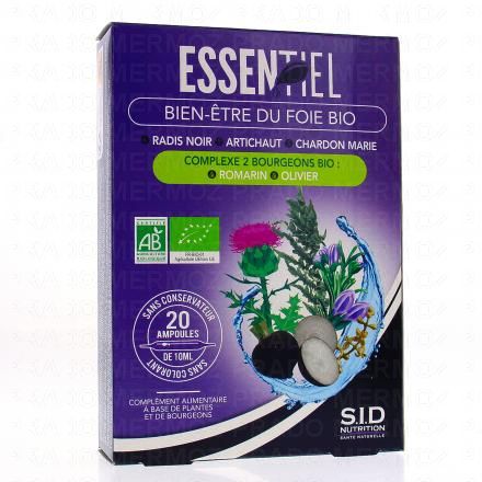 SID Essentiel Bien-&ecirc;tre du foie 20 ampoules