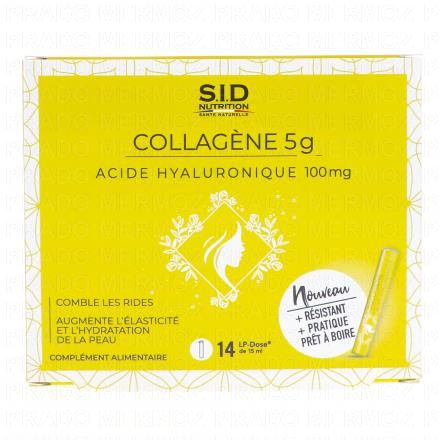 SID NUTRITION Collag&egrave;ne 5g Acide Hyaluronique 100mg x14 doses