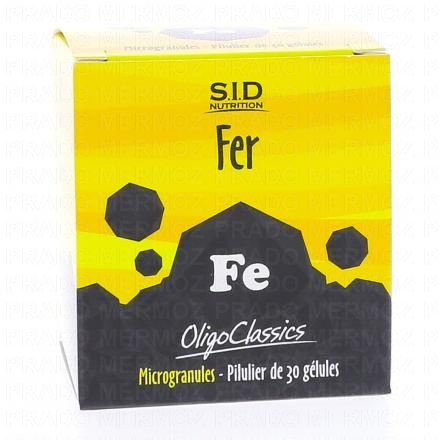SID NUTRITION Phytoclassics Fer bo&icirc;te de 30 g&eacute;lules