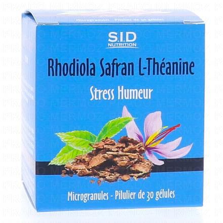 SID NUTRITION Rhodiola Safran L-Th&eacute;anine 30 g&eacute;lules