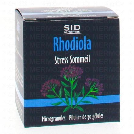 SID NUTRITION Phytoclassics - Rhodiola Stress Sommeil 30 g&eacute;lules