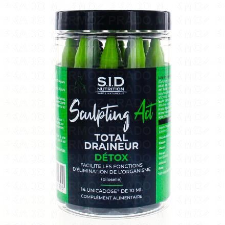 SID NUTRITION SculptingAct total draineur d&eacute;tox 14 Unicadose de 10ml