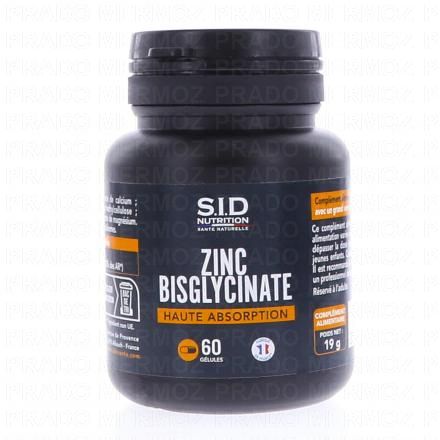 SID NUTRITION Zinc Bisglycinate x60 gélules