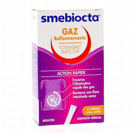 SMEBIOCTA Gaz ballonnements action rapide x12 sticks vanille