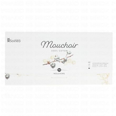 SOINEO Boite mouchoirs Coton X70