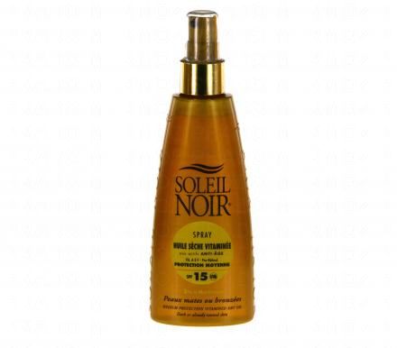 SOLEIL NOIR Huile s&egrave;che-vitamin&eacute;e SPF15 spray 150ml
