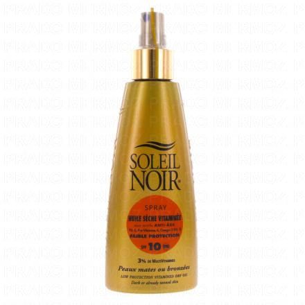 SOLEIL NOIR Huile s&egrave;che vitamin&eacute;e SPF10 spray 150ml