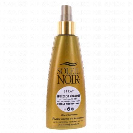 SOLEIL NOIR Huile s&egrave;che vitamin&eacute;e bronzage intense SPF6 spray 150ml