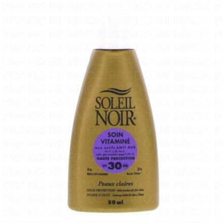 SOLEIL NOIR Soin vitamin&eacute; SPF 30 Flacon 50ml