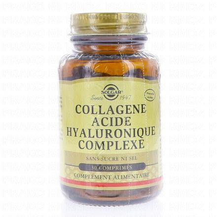 SOLGAR Collagene Acide hyaluronique Complexe 30 comprim&eacute;s