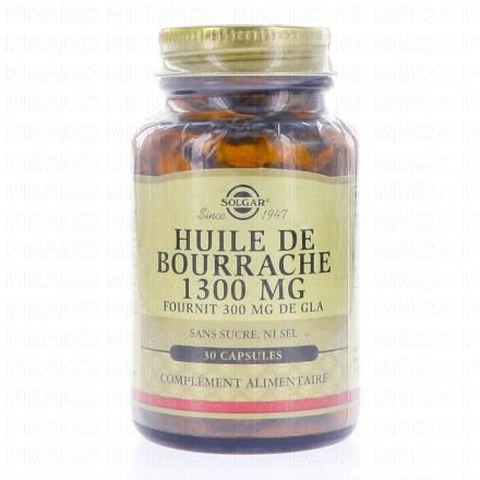 SOLGAR Huile de bourrache super GLA 30 g&eacute;lules