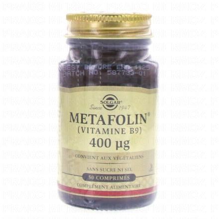 SOLGAR Metafolin (Vitamine B9) 400µg 50 comprimés