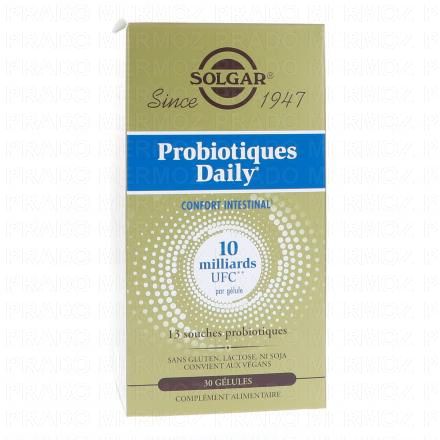 SOLGAR Probiotiques Daily Confort Intestinal x30 G&eacute;lules