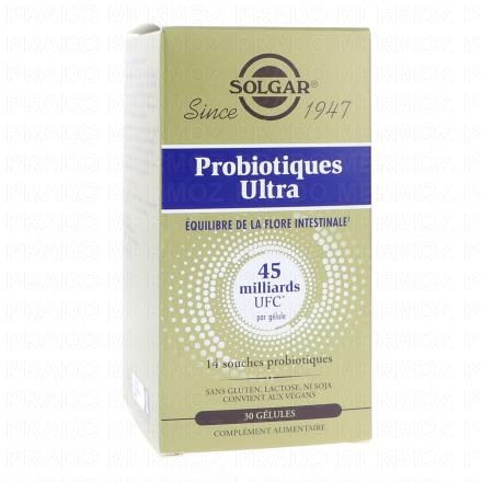 SOLGAR Probiotiques Ultra &Eacute;quilibre de la Flore Intestinale x30 G&eacute;lules