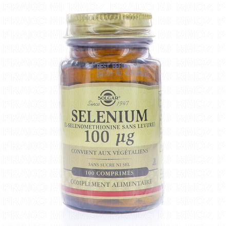 SOLGAR S&eacute;l&eacute;nium 100 &micro;g 100 comprim&eacute;s