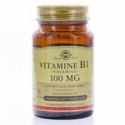 SOLGAR Vitamine B1 (thiamine) 100mg 100 g&eacute;lules