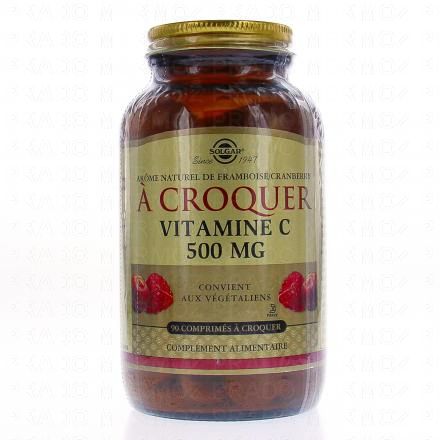 SOLGAR Vitamine C &agrave; croquer 500 mg 90 comprim&eacute;s