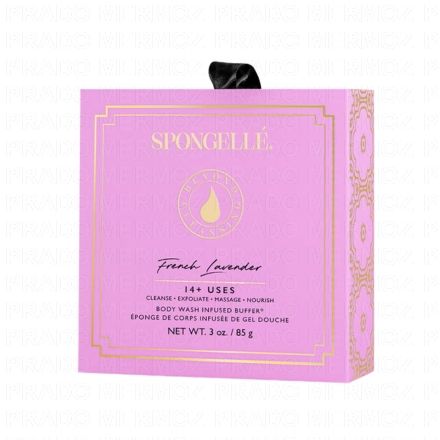 SPONGELLE Boxed Flower - Eponge de corps infus&eacute;e de gel douche French Lavender 85g