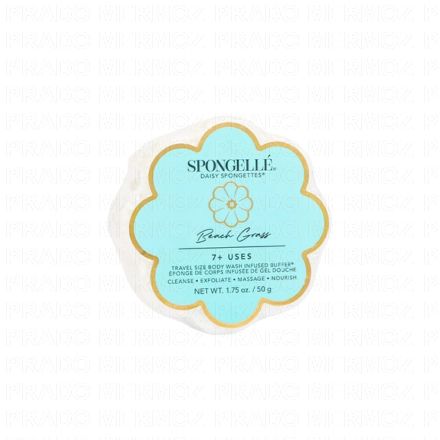 SPONGELLE Daisy Spongette - Eponge de corps infusée de gel douche Beach Grass 50g