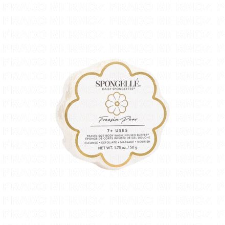 SPONGELLE Daisy Spongette - Eponge de corps infusée de gel douche Freesia Pear 50g