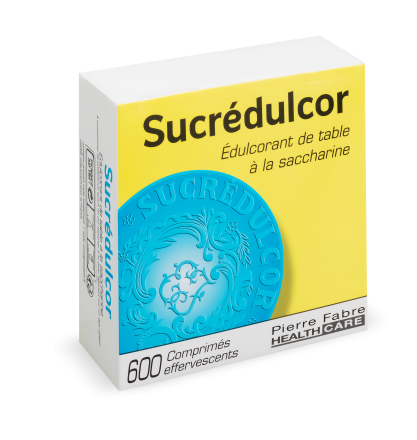 SUCREDULCOR Edulcorant &agrave; la saccharine (bo&icirc;te de 600 comprim&eacute;s)