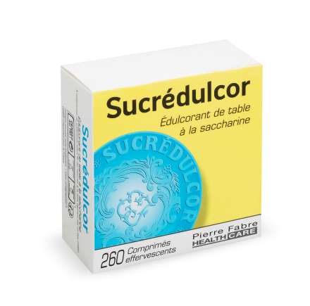 SUCREDULCOR Edulcorant &agrave; la saccharine (bo&icirc;te de 260 comprim&eacute;s)