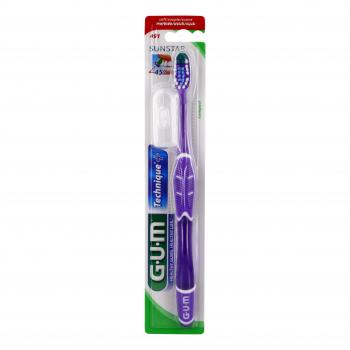 GUM Technique+ - Brosse &agrave; dents souple n&deg;491