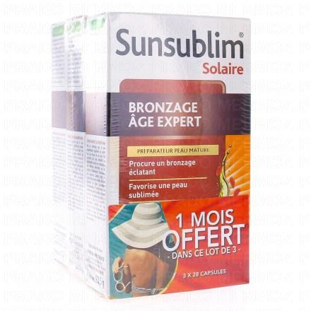 SUNSUBLIM SOLAIRE Bronzage âge expert Lot de 3