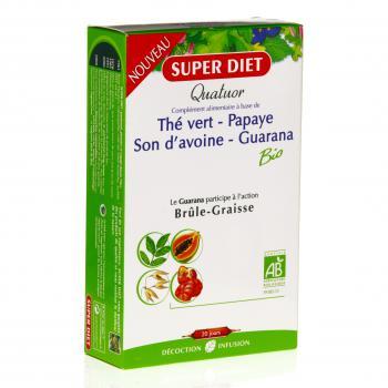 SUPERDIET Quatuor brule graisse bio 20 ampoules de 15ml (bo&icirc;te de 20 ampoules)