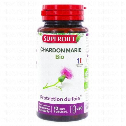 SUPERDIET Chardon Marie Bio 90 g&eacute;lules