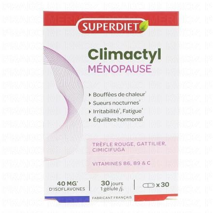 SUPERDIET Climactyl M&eacute;nopause 30 g&eacute;lules