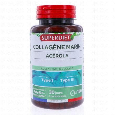 SUPERDIET Collag&egrave;ne Marin & Ac&eacute;rola x180Comprim&eacute;s