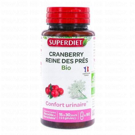 SUPERDIET Cranberry et Reine des Pr&egrave;s Bio 90 g&eacute;lules