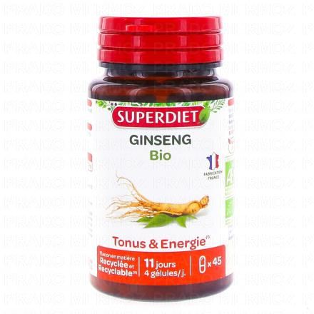 SUPERDIET Ginseng Bio 45 g&eacute;lules