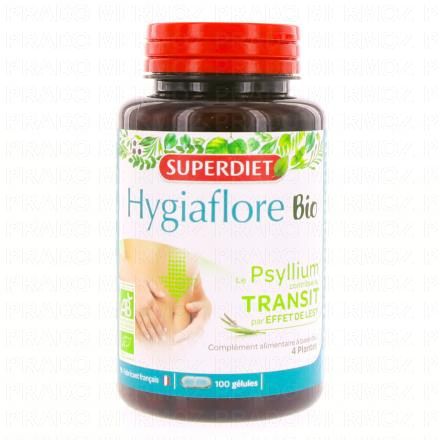 SUPERDIET Hygiaflore - Psyllium bio x 100 g&eacute;lules