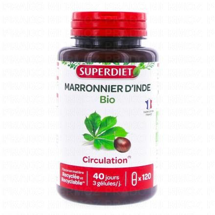 SUPERDIET Marronnier D'inde Bio 120 g&eacute;lules