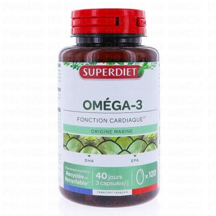 SUPERDIET Omega 3 bo&icirc;te de 120 capsules