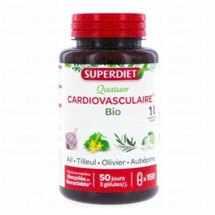 SUPERDIET Quatuor Ail Cardiovasculaire Bio x150 G&eacute;lules