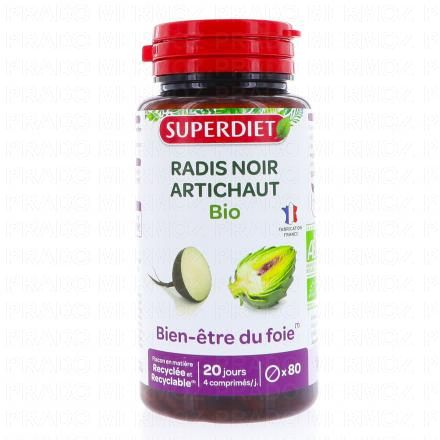 SUPERDIET Radis Noir et Artichaut x80 comprim&eacute;s