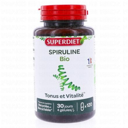 SUPERDIET Spiruline 120 g&eacute;lules