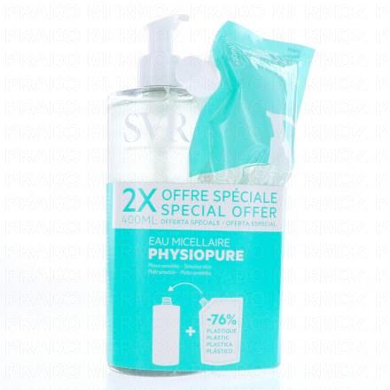 SVR Physiopure - Eau micellaire (400ml + eco recharge 400ml)