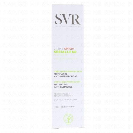 SVR Sebiaclear créme SPF50